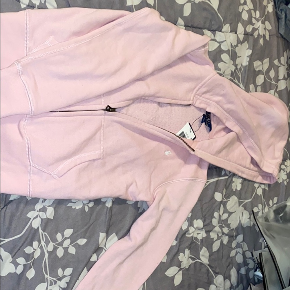 Light pink polo sweater
